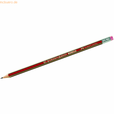 4005401121015 - 12 x Bleistift Dessin 2001 B mit Radierer 4005401121015 - 12 x Bleistift Dessin 2001 B mit Radierer