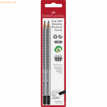 4005401172918 - Faber Castell - Faber Bleist Grip 2001 mit Radierer (117291)