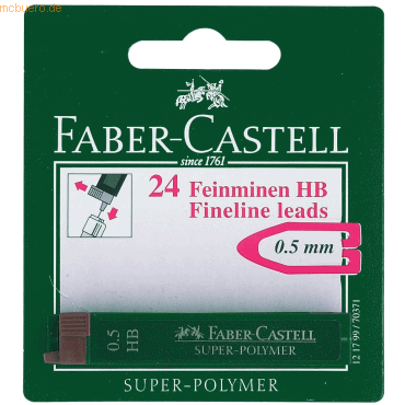 4005401217992 - 10 x Feinmine Super Polymer 05mm HB auf Blisterkarte