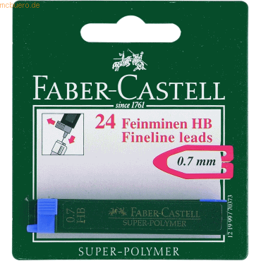 4005401219996 - 10 x Feinmine Super Polymer 07mm HB auf Blisterkarte