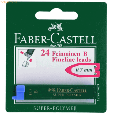 4005401222989 - 10 x Feinmine Super Polymer 07mm B auf Blisterkarte 4005401222989 - 10 x Feinmine Super Polymer 07mm B auf Blisterkarte