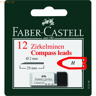 Faber Castell Zirkelminendose 2mm passend für alle Zirkelmodelle auf B