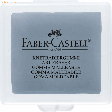 18 x Faber Castell Knetradierer Art Eraser grau in Kunststoffbox