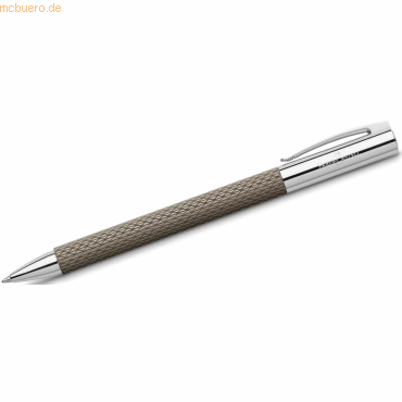 4005401470557 - FABER-CASTELL Kugelschreiber AMBITION OpArt Black Sand schwarz grau Schreibfarbe schwarz 1 St