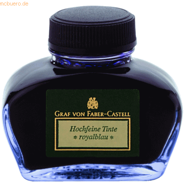Graf von Faber Castell Tintenglas royalblau 62,5 ml für Konverter