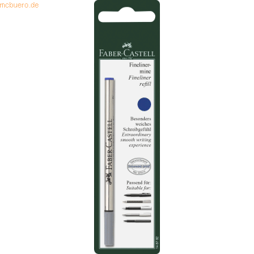 4005401487821 - 5 x Finelinermine 04 blau Blisterkarte