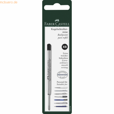 4005401487944 - Ballpoint pen refill large-capacity refill XB black