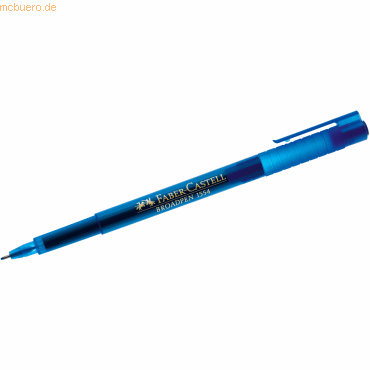 10 x Faber Castell Fineliner Broadpen 1554 0,8 mm blau