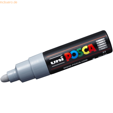 4902778228388 - 6 x Fasermaler Uni Posca PC-7M 48-55mm grau