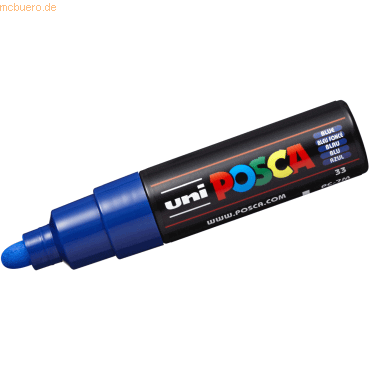 4902778228326 - 6 x Fasermaler Uni Posca PC-7M 48-55mm dunkelblau