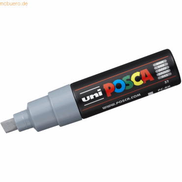 4902778916582 - 6 x Fasermaler Uni Posca PC-8K 8mm grau