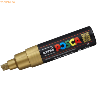 4902778113608 - 6 x Fasermaler Uni Posca PC-8K 8mm gold