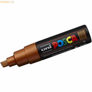 4902778113622 - 6 x Fasermaler Uni Posca PC-8K 8mm bronze