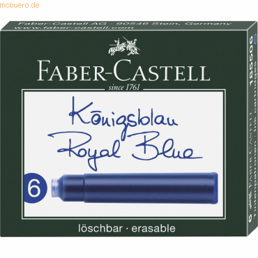 Faber Castell Tintenpatrone für Füllhalter Design und GvFC königsblau
