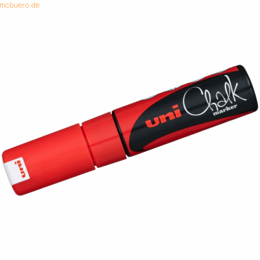 4902778140147 - 6 x Kreidemarker Uni Chalk PWE-8K 8mm rot