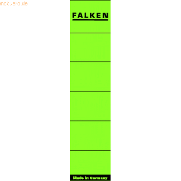 4014481085599 - Rückenschilder kurz schmal grün 36x190mm 10 Stück 4014481085599