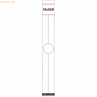 4014481085704 - Ordnerrückenetikett schmal lang 36 x 290 mm (B x H) selbstklebend mit Griffloch weiß 10 Etik Pack