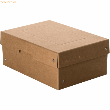4014481245627 - Archivbox PureBox Nature A5 für bis zu 1250 Blatt mit Beschriftungsfeld L 250 x B 180 x Füllhöhe 100 mm FSC®-Pappe braun 4014481245627 - Archivbox PureBox Nature A5 für bis zu 1250 Blatt mit Beschriftungsfeld L 250 x B 180 x Füllhöhe 100 mm FSC®-Pappe braun