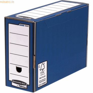 10 x Bankers Box Archivschachtel Premium 127mm blau