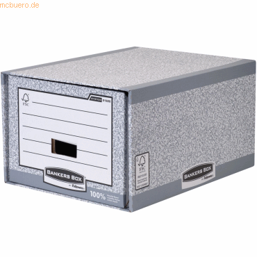 5 x Bankers Box Schubladen Archiv System BxHxT 39x31x56,8cm grau