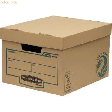 Bankers Box Archivbox Budgetbox Earth BxHxT 32,6x25,7x39,6cm braun