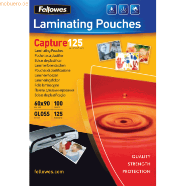 0043859526338 - Capture 125 5397402 Laminierfolien 90x60mm 2 x 125 mic glänzend 0043859526338 FW5397402 100 Stück
