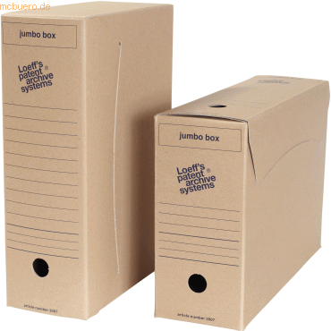 Loeffs Patent Archivschachtel Jumbo Box 3007 25,7x11,5x37cm Karton 900