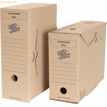 Loeffs Patent Archivschachtel Universal Box 3020 26,4x11,4x33,6cm Well