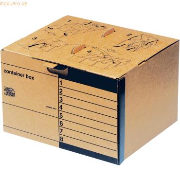 Loeffs Patent Archivbox Standard Container 4001 27,5x41x37cm braun Pac