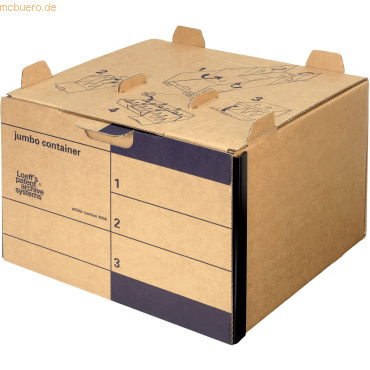 Loeffs Patent Archivbox Jumbo Container 4004 28x42,5x40cm Wellpappe br