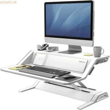 0043859730827 - Lotus™ DX Sitz-Steh-Workstation HxBxT 140 x 832 x 616 mm weiß Fellowes 0043859730827 - Lotus™ DX Sitz-Steh-Workstation HxBxT 140 x 832 x 616 mm weiß Fellowes
