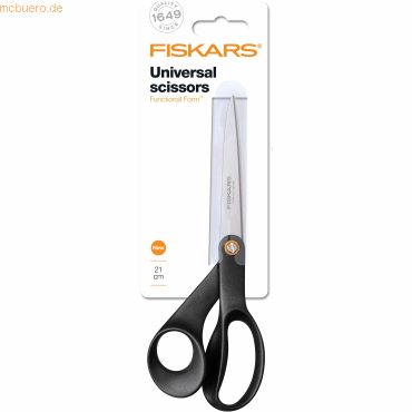 6411509951658 - Functional Form Universalschere Schere Küchenschere Küchenhelfer Edelstahl Schwarz 21 cm 1019197 - Fiskars