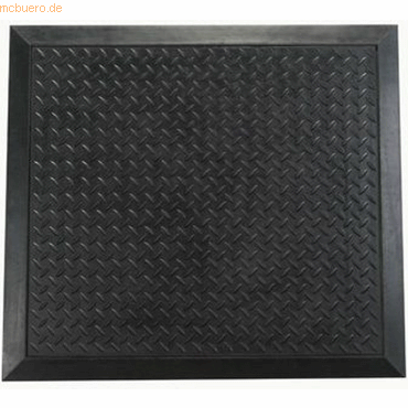 5060044744259 - Anti-Ermüdungsmatte Gummi 61x91cm schwarz Riffelstruktur