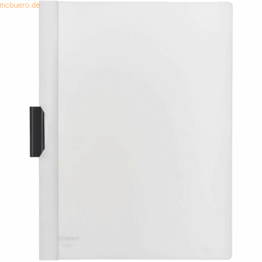 10 x Foldersys Cliphefter A4 PP bis 40 Blatt transluzent weiß
