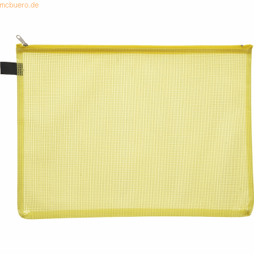 Foldersys Reißverschlusstasche A4 PVC gelb