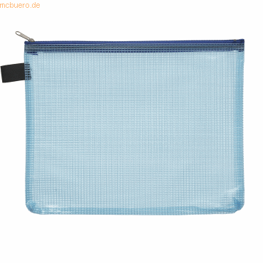 10 x Foldersys Reißverschlusstasche A5 PVC blau