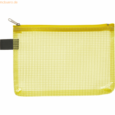Foldersys Reißverschlusstasche A6 PVC gelb