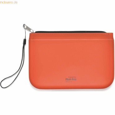 4250037428476 - FolderSys Reißverschlussbeutel FolderSys Reißverschl-bA6 rt 165 cm  x 12 cm orange