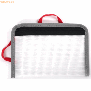 Foldersys Reißverschlusstasche Bungee-Bag A6 PVC-frei transparent