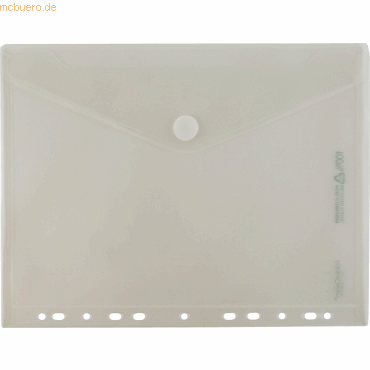 4250037431469 - 10 x Sichttasche A4 Abheftrand transparent klar Recycling-PP