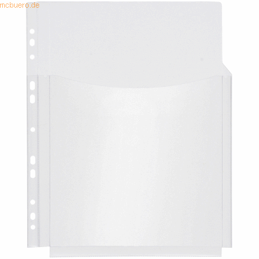 5 x Foldersys Prospekthülle Combi A4 20mm-Falte (3/4 Höhe) transparent