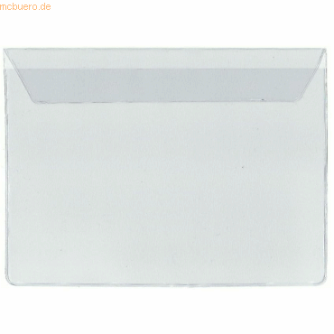 10 x Foldersys Plakattasche A4 quer PVC selbstklebend transparent
