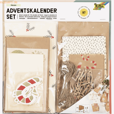 Folia Adventskalender-Set Falala 97-teilig