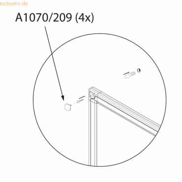 4016946706599 - Abdeckkappe für Ecke von X-tra! LIne Tafeln 4016946706599 - Abdeckkappe für Ecke von X-tra! LIne Tafeln