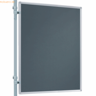 4016946193993 - Pinnwand ECO EL-UTF1512 150x120cm Filz + Filz (beidseitig) Aluminiumrahmen grau + grau