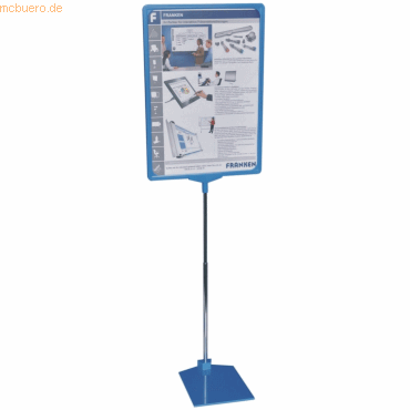 4016946195546 - Preisständer DIN A4 dunkelblau 32-62cm Höhe