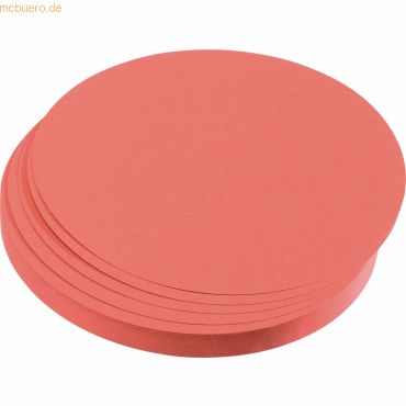 Franken Moderations-Karte Kreis 19,5cm Rot 500 Stück