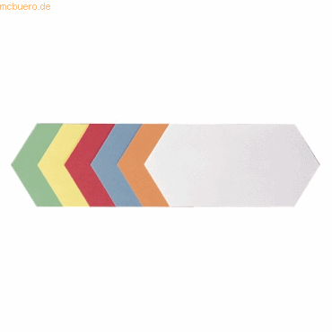 Franken Moderations-Karte Rhombus 20,5x9,5cm sortiert 500 Stück