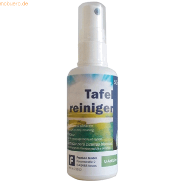 4016946221863 - Reinigungsspray U-Act!Line für Whiteboardtafeln 50 ml