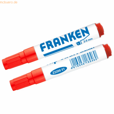 4016946189460 - Flipchartmarker Z2200 01 Stift rot 2-6mm Keilspitze 4016946189460 Franken